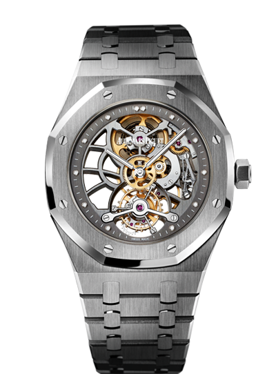 Audemars Piguet 26511PT.OO.1220PT.01 : Royal Oak Ultra Thin Tourbillon Openworked Platinum