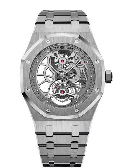 Audemars Piguet 26518ST.OO.1220ST.01 : Royal Oak Ultra Thin Tourbillon Openworked Stainless Steel