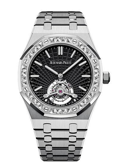 Audemars Piguet 26521BC.ZZ.1220BC.01 : Royal Oak Ultra Thin Tourbillon White Gold / Diamond / Japan