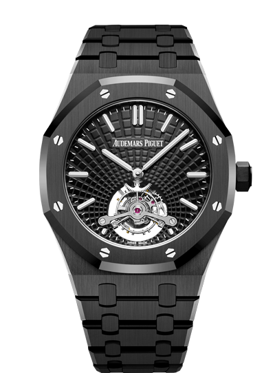 Audemars Piguet 26522CE.OO.1225CE.01 : Royal Oak Ultra Thin Tourbillon Ceramic / Black