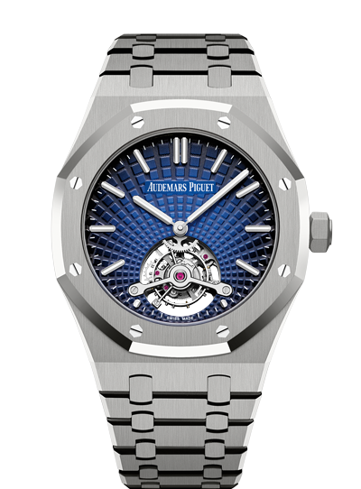 Audemars Piguet 26522TI.OO.1220TI.01 : Royal Oak Ultra Thin Tourbillon Titanium / Smoked Blue Evolutive / Yoshida