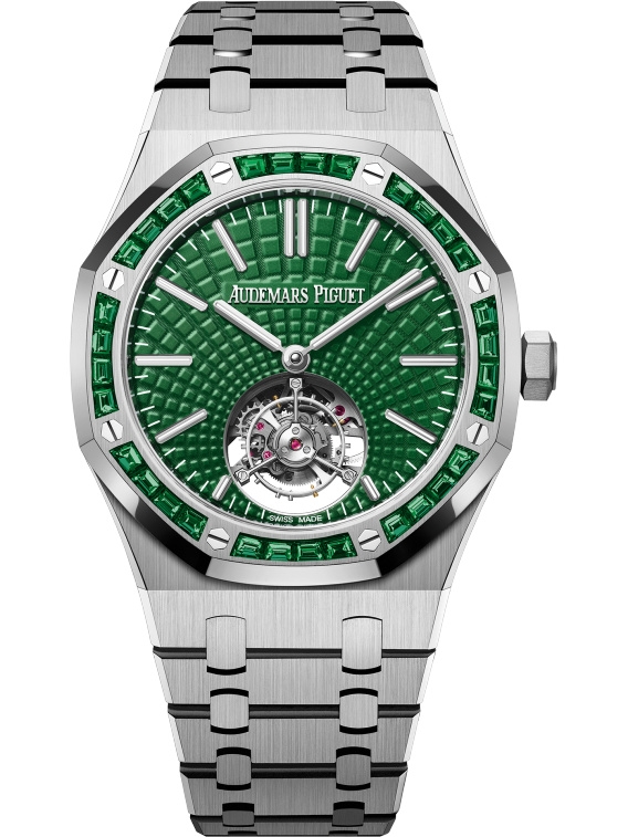 Audemars Piguet 26532IC.EE.1220TI.01 : Royal Oak Self-Winding Flying Tourbillon Titanium / Emerald / Green