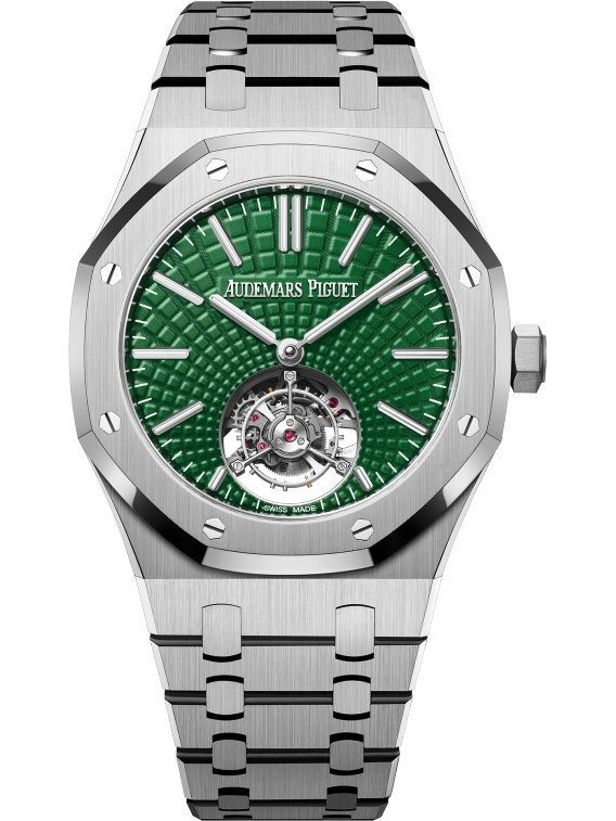 Audemars Piguet 26534TI.OO.1220TI.01 : Royal Oak Self-Winding Flying Tourbillon Titanium / Green