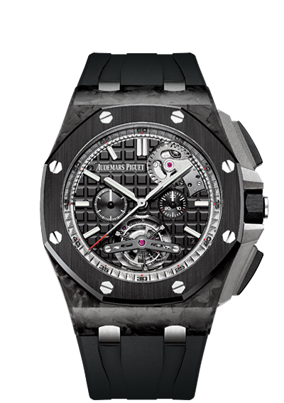 Audemars Piguet 26550AU.OO.A002CA.01 : Royal Oak Offshore Tourbillon Chronograph Forged Carbon