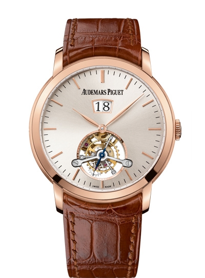 Audemars Piguet 26559OR.OO.D088CR.01 : Jules Audemars Tourbillon Grande Date Pink Gold / Silver