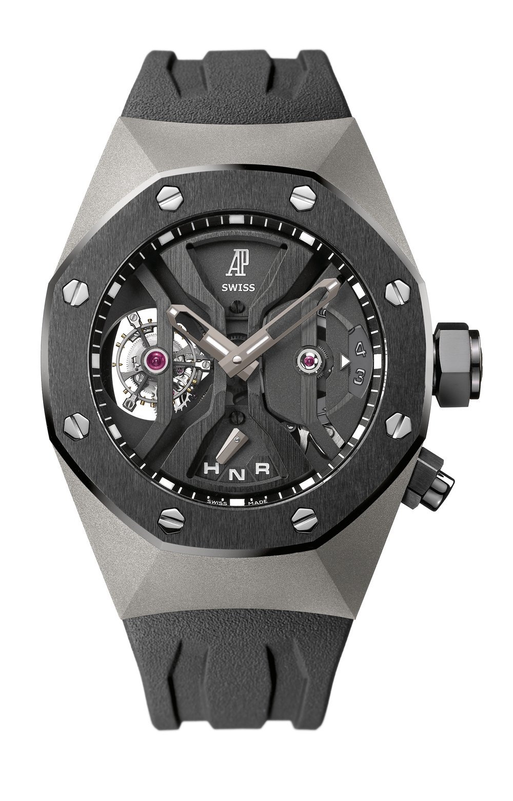 Audemars Piguet 26560IO.OO.D002CA.01 : Royal Oak Concept 26560 GMT Tourbillon Titanium / Black Ceramic