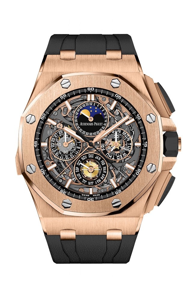 Audemars Piguet 26571.OR.OO.A002CA.01 : Royal Oak OffShore 26571 Grande Complication Pink Gold