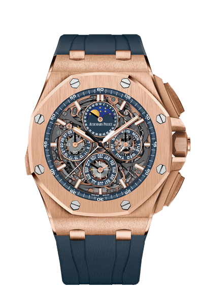 Audemars Piguet 26571OR.OO.A027CA.01.99 : Royal Oak OffShore 26571 Grande Complication Pink Gold / Blue