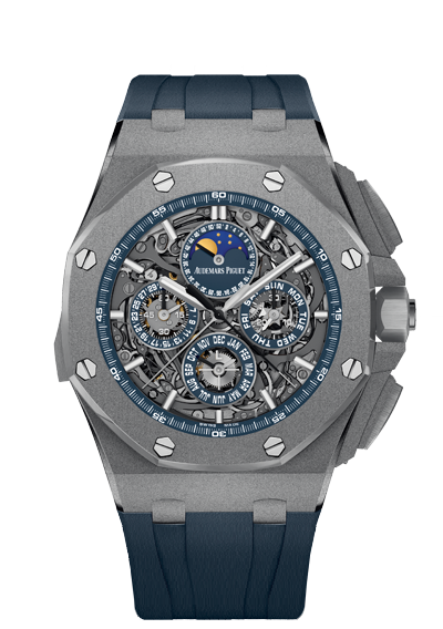 Audemars Piguet 26571TI.GG.A027CA.01 : Royal Oak OffShore 26571 Grande Complication Titanium / Blue