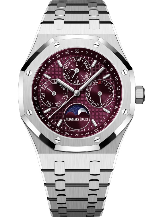 Audemars Piguet 26574BC.OO.1220BC.01 : Royal Oak Perpetual Calendar 41 White Gold / Purple