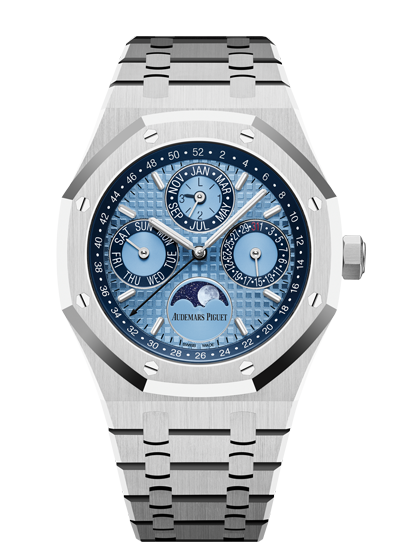 Audemars Piguet 26574PT.OO.1220PT.01 : Royal Oak Perpetual Calendar 41 Platinum / Blue / Switzerland