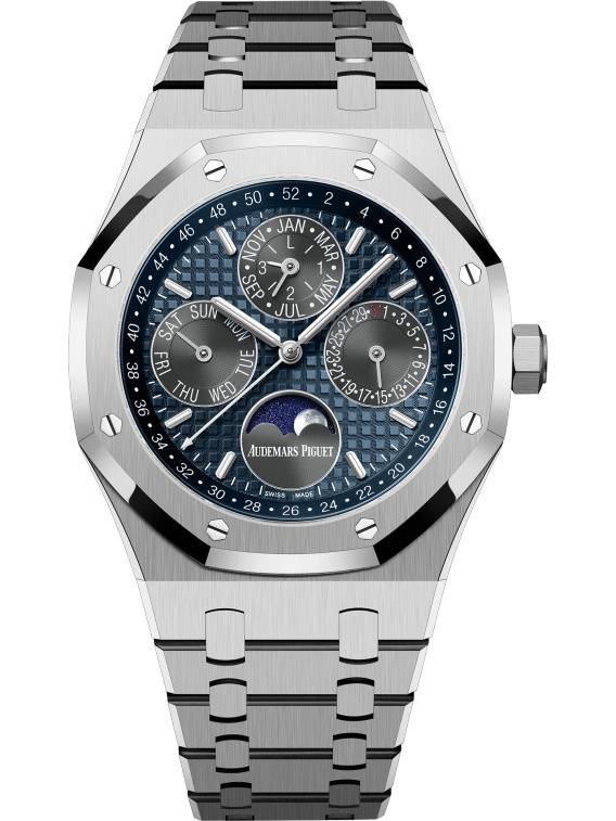 Audemars Piguet 26574TI.OO.1220TI.01 : Royal Oak Perpetual Calendar 41 Titanium / Blue