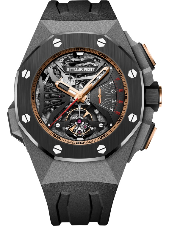 Audemars Piguet 26577IO.OO.D002CA.01 : Royal Oak Concept 26577 Supersonnerie Titanium - Ceramic - Pink Gold