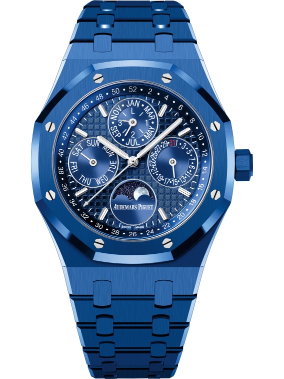 Audemars Piguet 26579CS.OO.1225CS.01 : Royal Oak Perpetual Calendar 41 Blue Ceramic / Blue