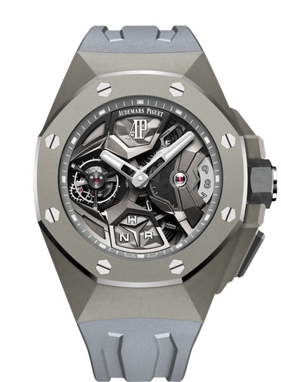 Audemars Piguet 26589TI.GG.D006CA.01 : Royal Oak Concept GMT Tourbillon Titanium / Grey