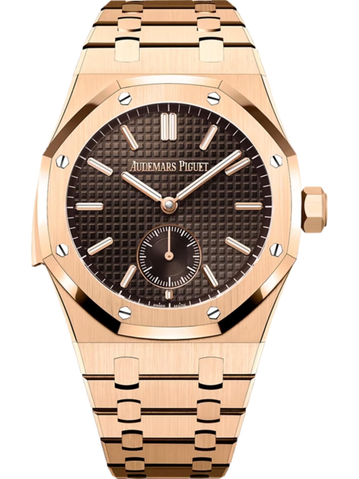 Audemars Piguet 26591OR.OO.1252OR.01 : Royal Oak Repeater Supersonnerie Pink Gold  / Brown
