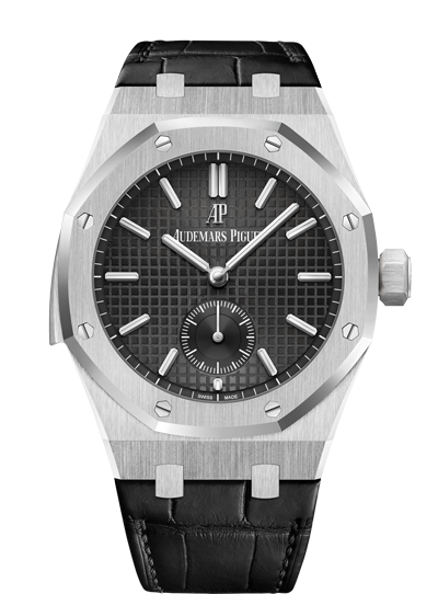 Audemars Piguet 26591PT.OO.D002CR.01 : Royal Oak Repeater Supersonnerie Platinum / Black / Strap