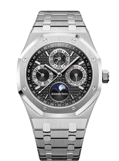 Audemars Piguet 26597PT.OO.1220PT.01 : Royal Oak Perpetual Calendar 41 Platinum / Black