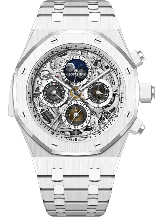 Audemars Piguet 26605CB.OO.1248CB.01 : Royal Oak Grande Complication Openworked White Ceramic