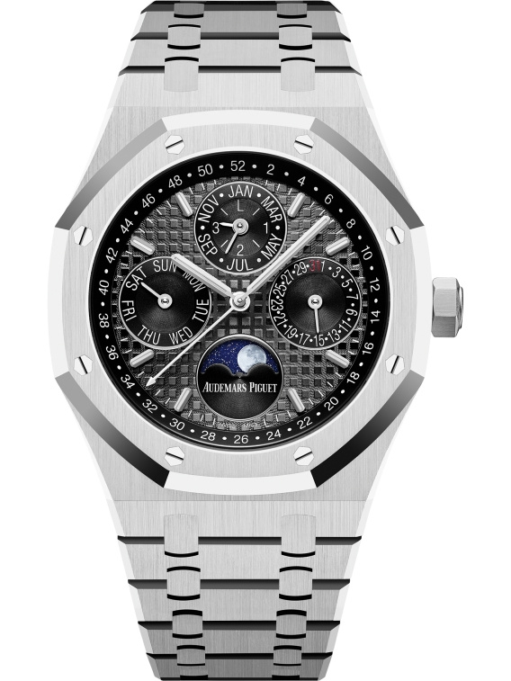 Audemars Piguet 26607BC.OO.1220BC.02 : Royal Oak Perpetual Calendar 41 White Gold / Black