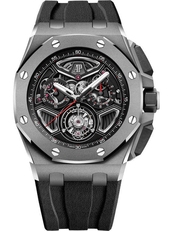 Audemars Piguet 26622TI.GG.D002CA.01 : Royal Oak Offshore Flying Tourbillon Chronograph Titanium