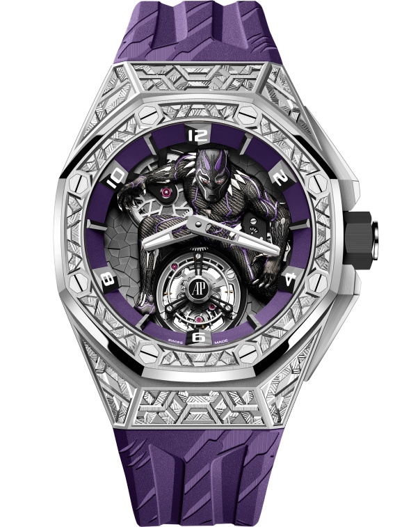 Audemars Piguet 26623BC.GG.D077CA.01 : Royal Oak Concept Black Panther Flying Tourbillon White Gold