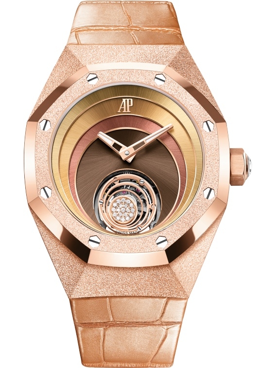 Audemars Piguet 26630OR.GG.D626CR.01 : Audemars Piguet Royal Oak Concept Frosted Gold Flying Tourbillon Tamara Ralph