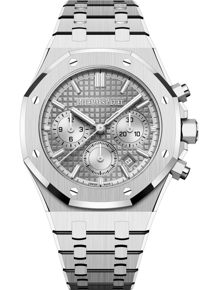 Audemars Piguet 26715ST.OO.1356ST.02 : Royal Oak Chronograph 38 Stainless Steel / Grey