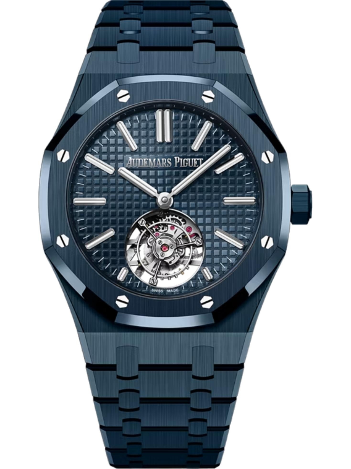 Audemars Piguet 26730CD.OO.1225CD.01 : Royal Oak Self-Winding Flying Tourbillon Blue Ceramic