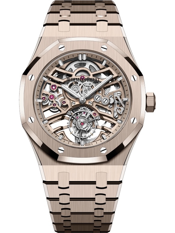Audemars Piguet 26735SG.OO.1320SG.01 : Royal Oak Self-Winding Flying Tourbillon Openworked Sand Gold