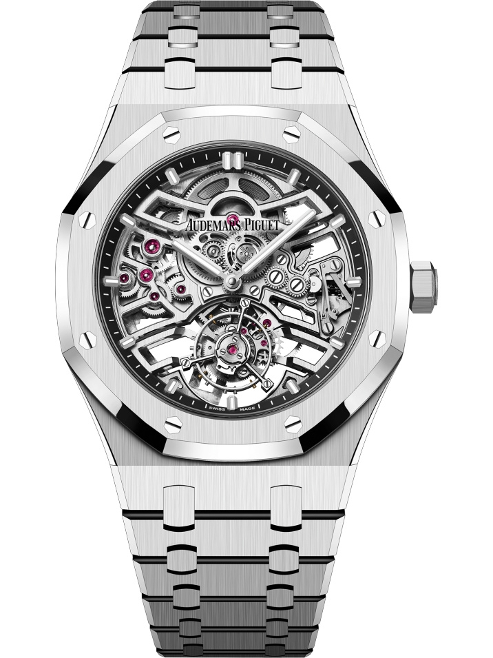 Audemars Piguet 26735ST.OO.1320ST.01 : Royal Oak Self-Winding Flying Tourbillon Openworked Stainless Steel / 50th Anniversary