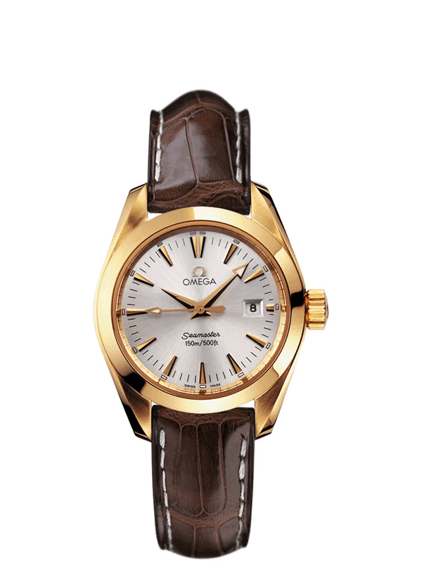 Omega 2677.30.37 : Seamaster Aqua Terra 150M Quartz 29.2 Yellow Gold / Silver