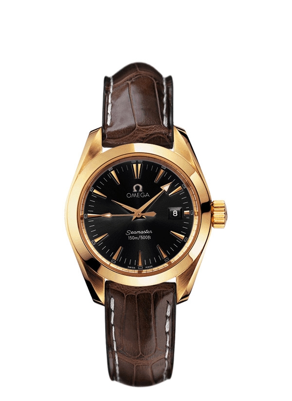 Omega 2677.50.37 : Seamaster Aqua Terra 150M Quartz 29.2 Yellow Gold / Silver