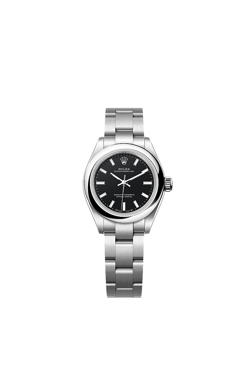 Rolex 276200-0010 : Oyster Perpetual 28 Stainless Steel / Black