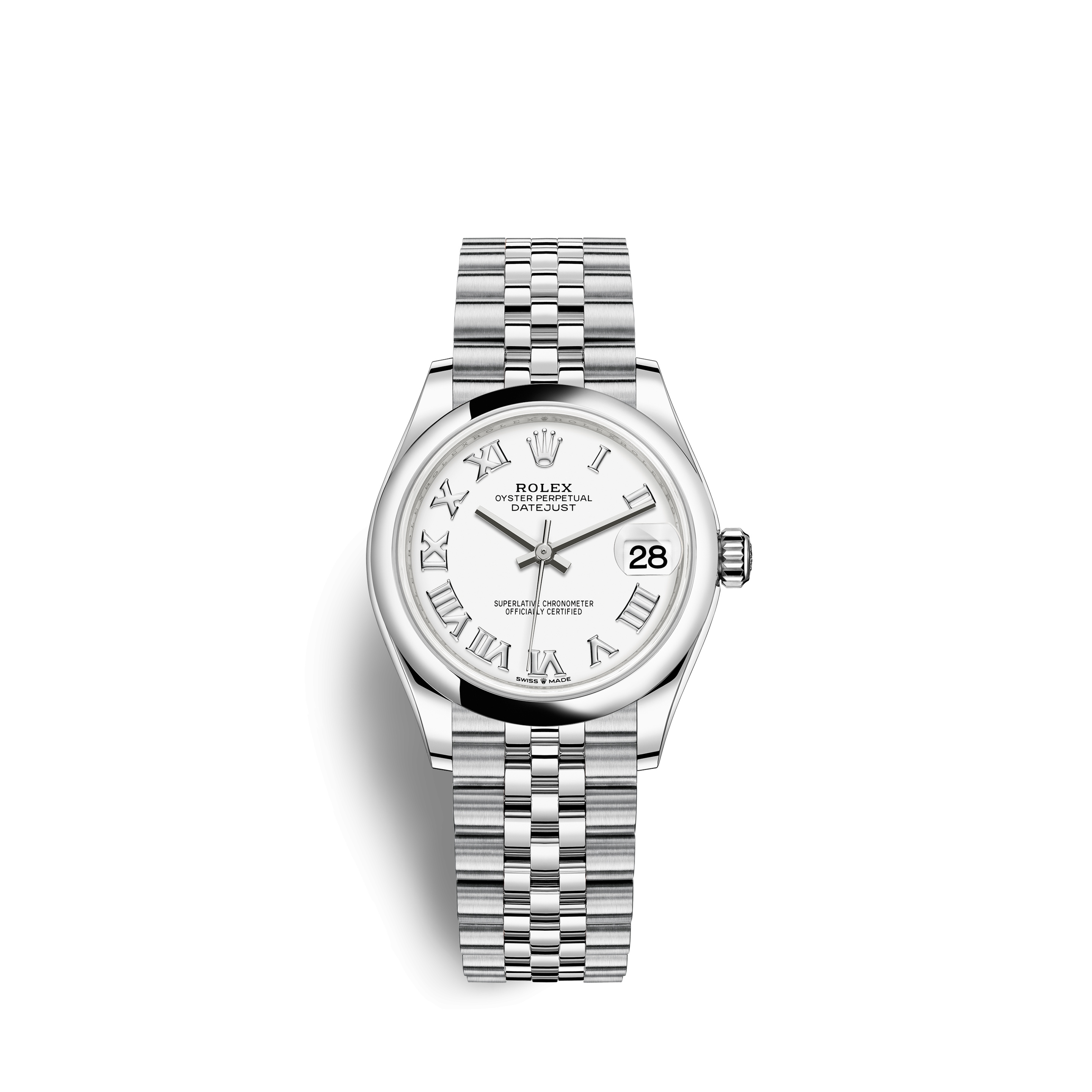 Rolex 278240-0004 : Datejust 31 Stainless Steel / Jubilee / White - Roman