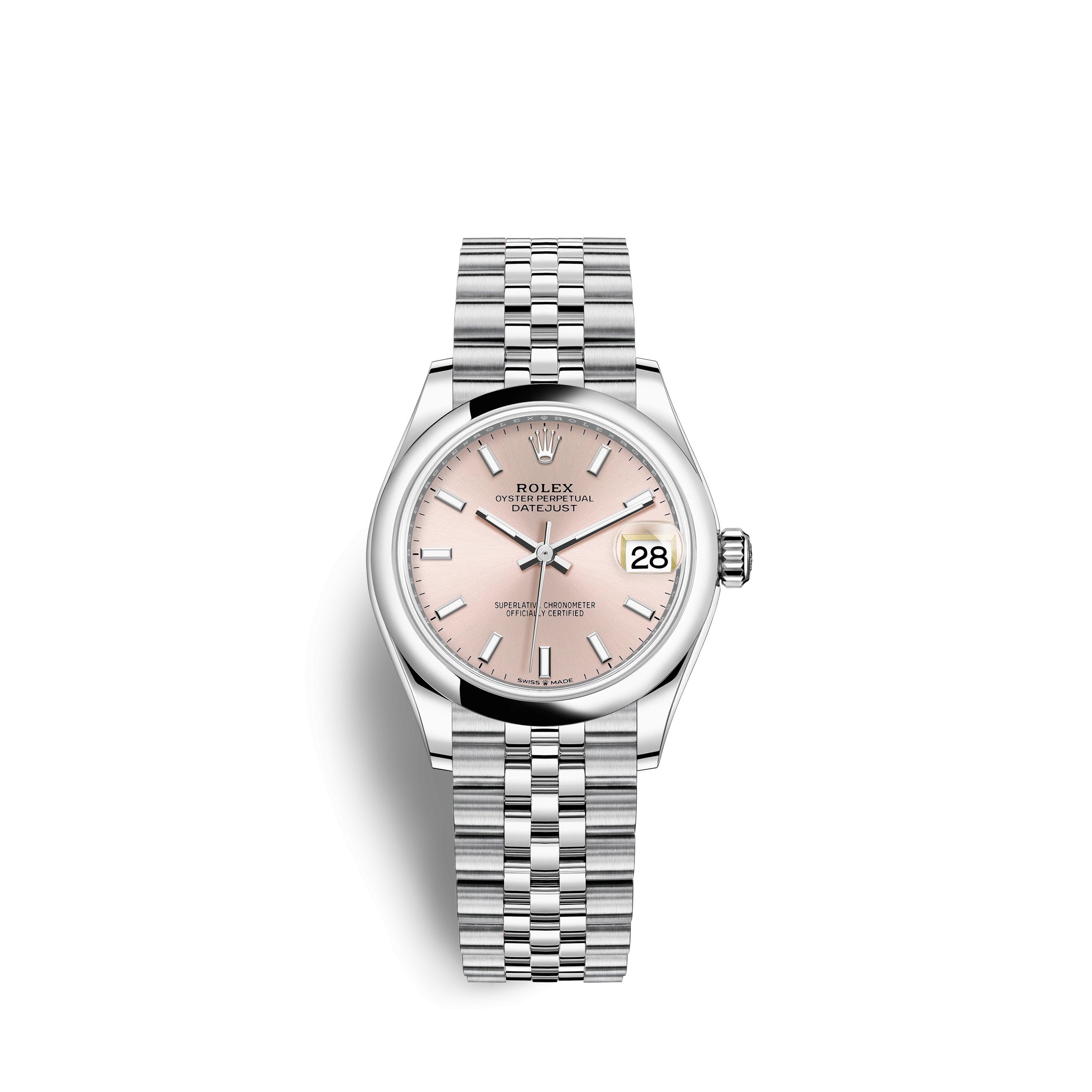 Rolex 278240-0008 : Datejust 31 Stainless Steel / Jubilee / Pink