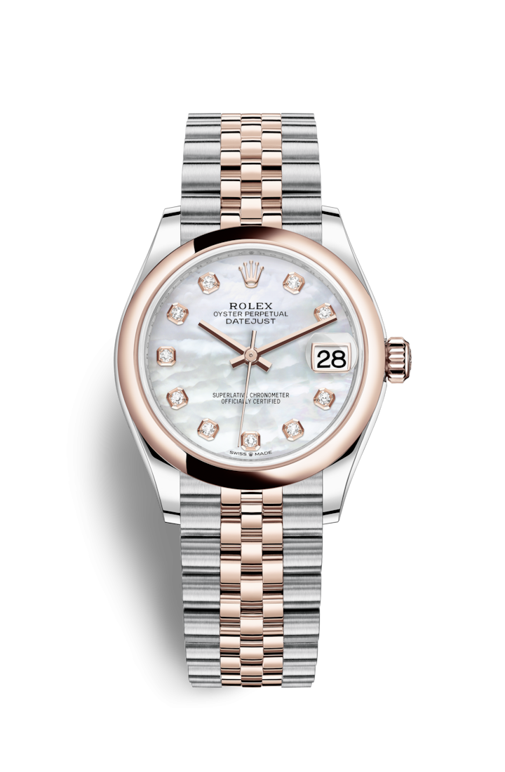 Rolex 278241-0026 : Datejust 31 Stainless Steel/ Rose Gold / Domed / MOP / Jubilee