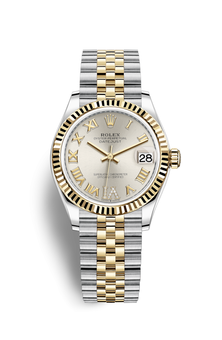 Rolex 278273-0004 : Datejust 31 Stainless Steel / Yellow Gold / Fluted / Silver - Roman / Jubilee