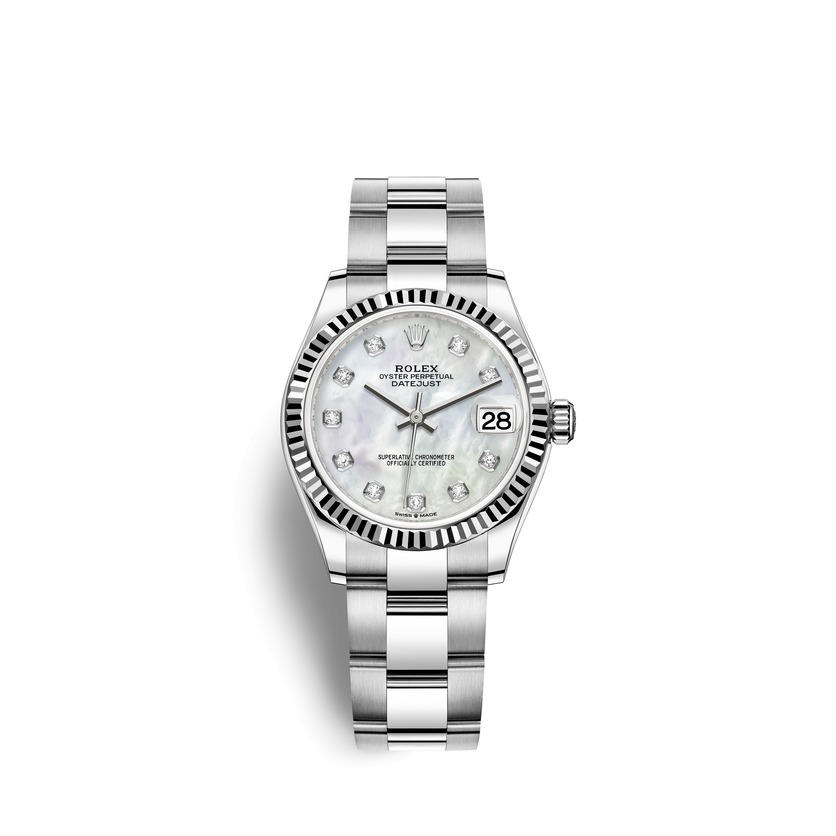 Rolex 278274-0005 : Datejust 31 Stainless Steel Fluted / Oyster / MOP