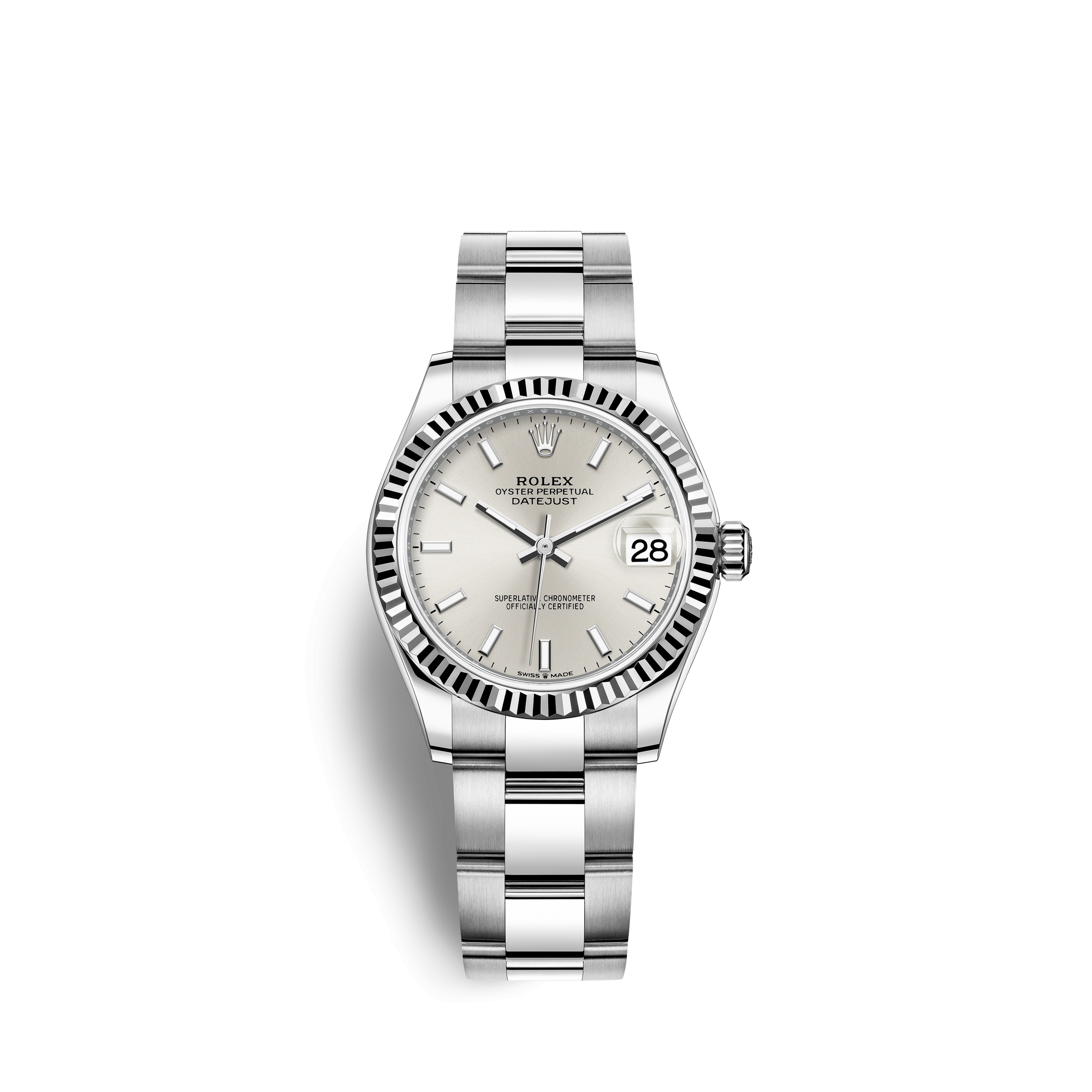 Rolex 278274-0011 : Datejust 31 Stainless Steel Fluted / Oyster / Silver