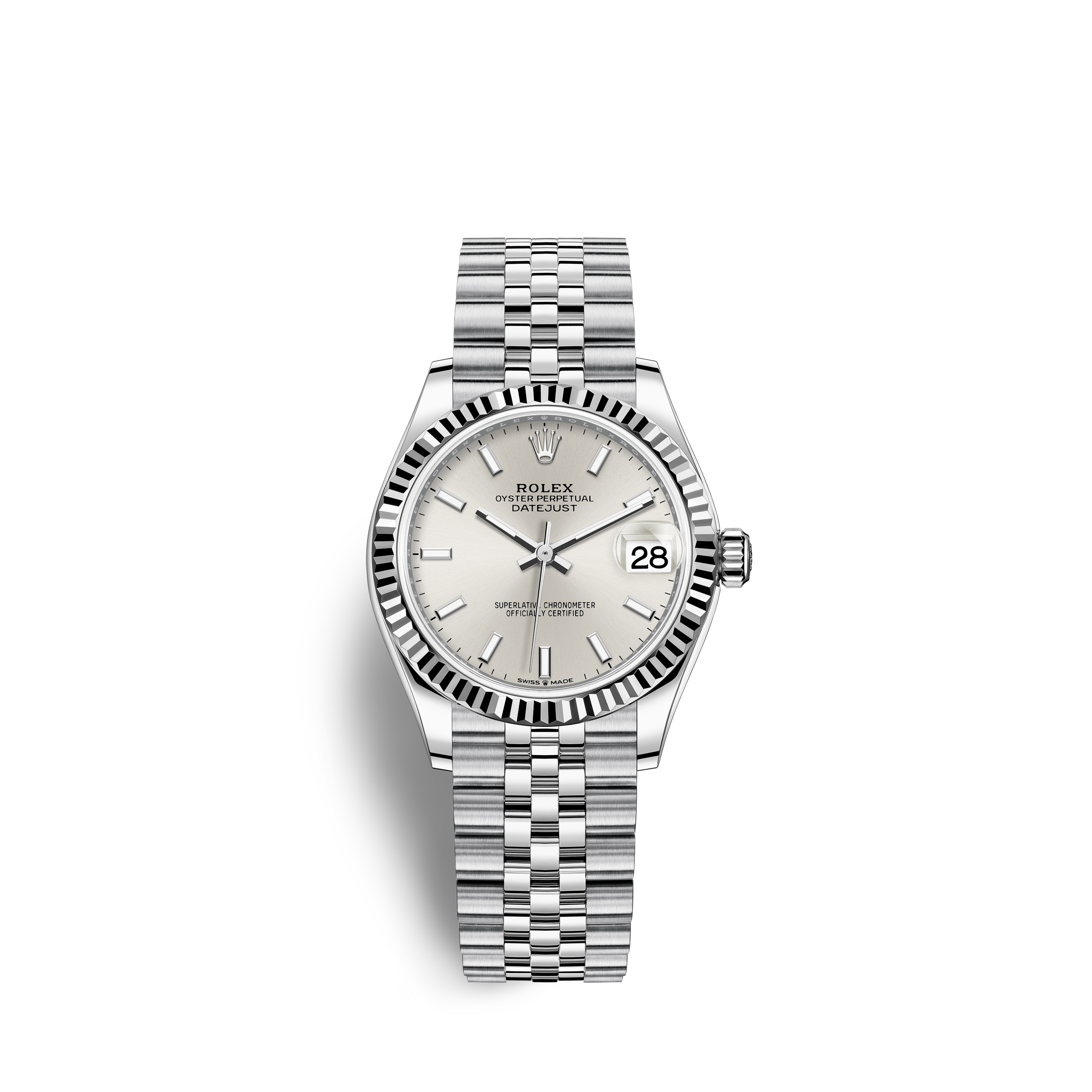 Rolex 278274-0012 : Datejust 31 Stainless Steel Fluted / Jubilee / Silver