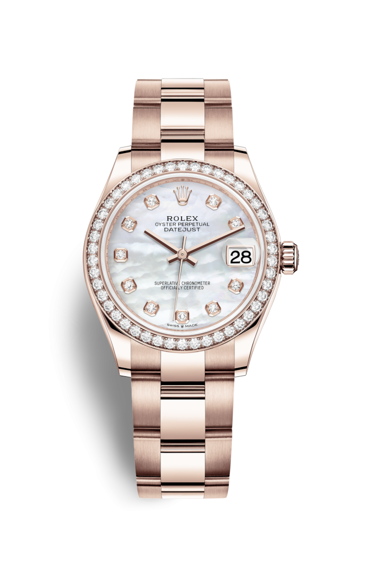 Rolex 278285rbr-0011 : Datejust 31 Rose Gold / Diamond / MOP / Oyster