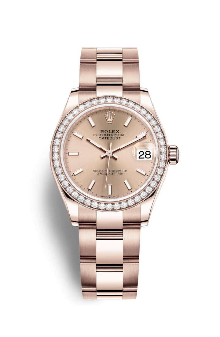 Rolex 278285rbr-0017 : Datejust 31 Rose Gold / Diamond / Rose / Oyster