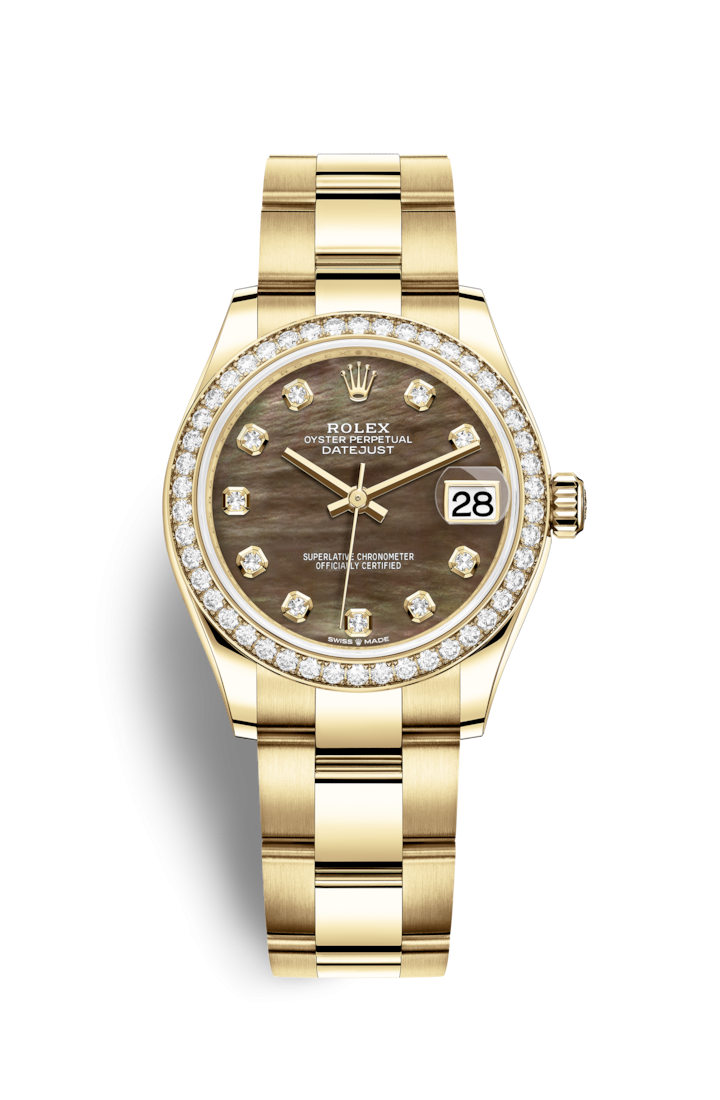 Rolex 278288rbr-0031 : Datejust 31 Yellow Gold / Diamond / Black MOP / Oyster