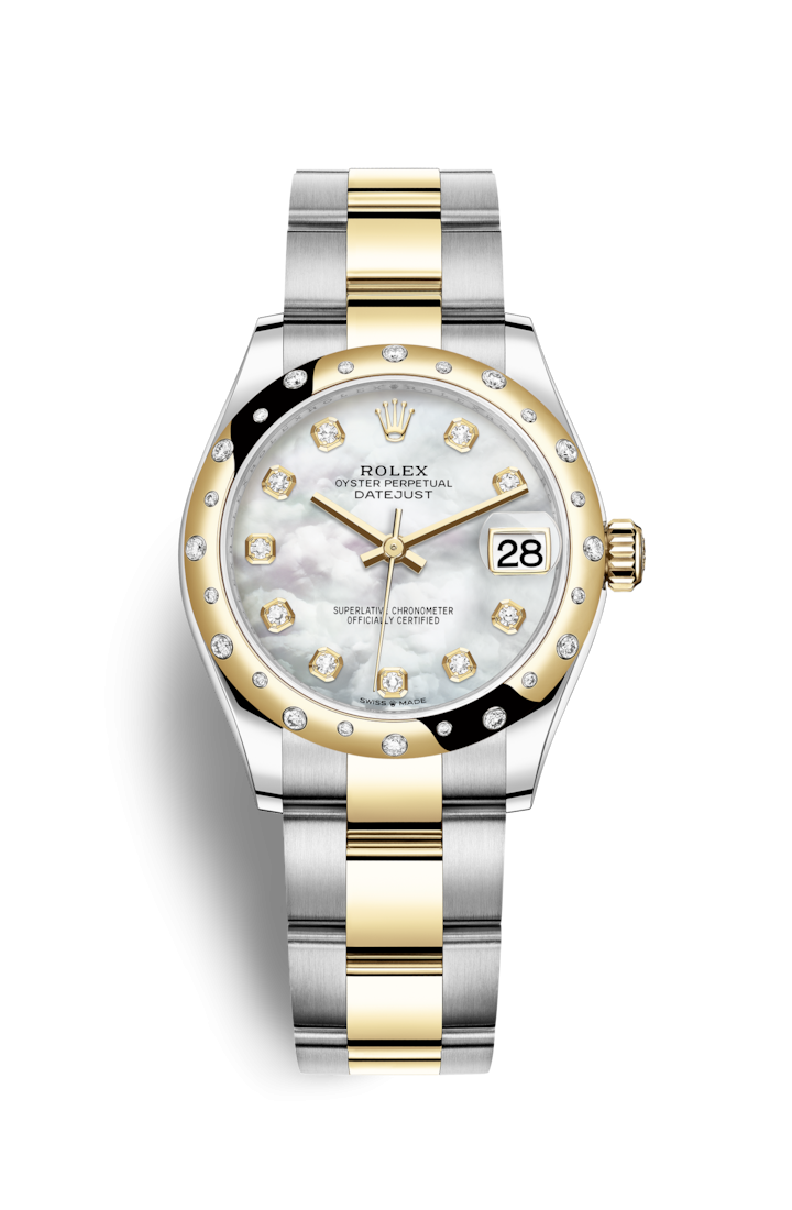 Rolex 278343RBR-0027 : Datejust 31 Stainless Steel / Yellow Gold / Domed - Diamond / MOP / Oyster