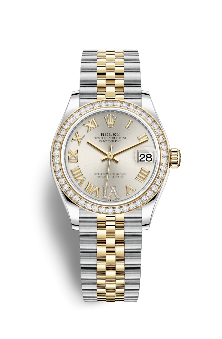 Rolex 278383RBR-0004 : Datejust 31 Stainless Steel / Yellow Gold / Diamond / Silver - Roman / Jubilee