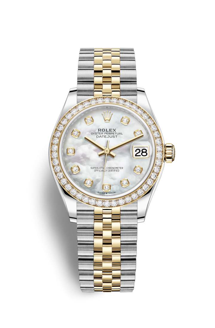 Rolex 278383RBR-0028 : Datejust 31 Stainless Steel / Yellow Gold / Diamond / MOP / Jubilee