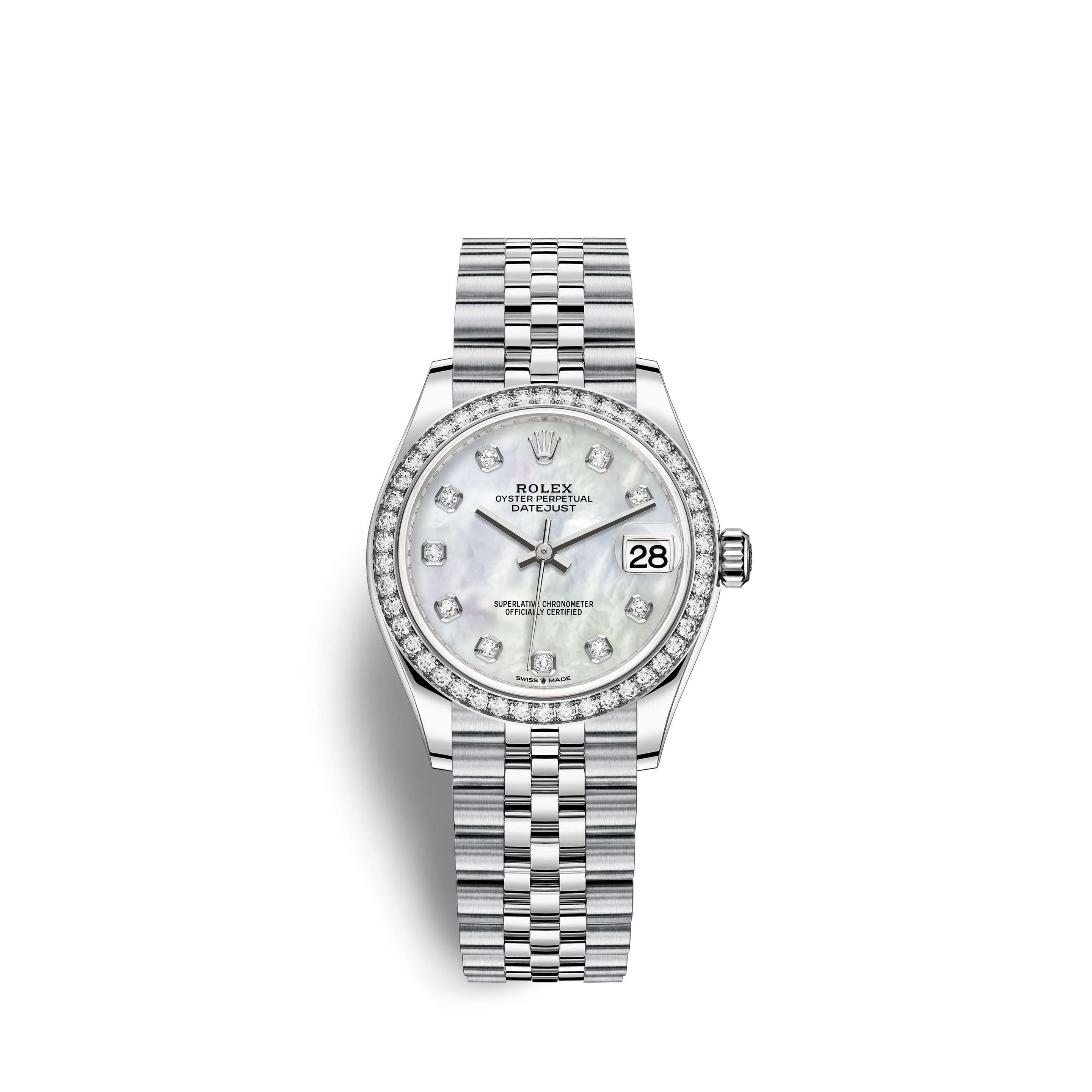 Rolex 278384RBR-0008 : Datejust 31 Stainless Steel Diamond / Jubilee / MOP