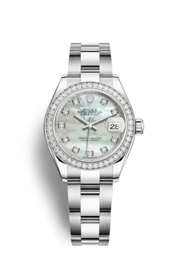 Rolex 279384RBR-0012 : Lady-Datejust 28 Stainless Steel / Diamond / MOP / Oyster