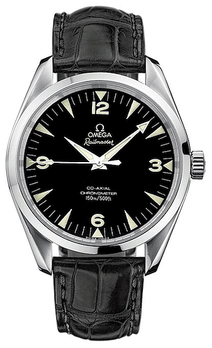 Omega 2802.52.31 : Seamaster Aqua Terra 150M Co-Axial 42.2 Railmaster / Black Alligator